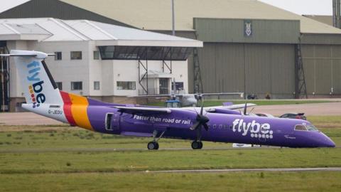 Flybe plane on the tarmac at Belfast International Airport