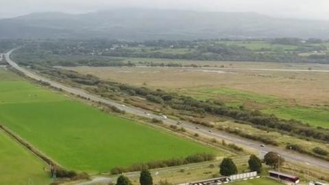 Porthmadog FC from the air