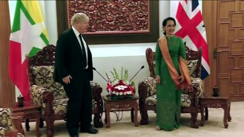 Boris Johnson meets Aung San Suu Kyi