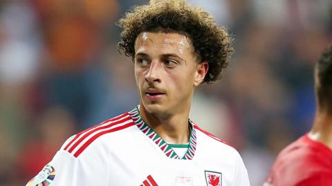 Ethan Ampadu during the Euro 2024 qualifying defeat to Turkey in June
