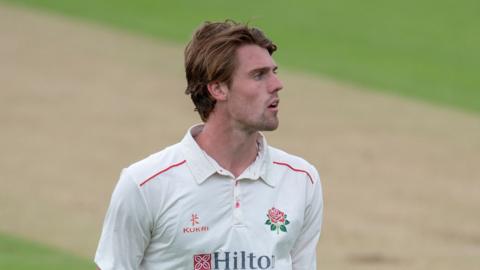 George Burrows playing for Lancashire