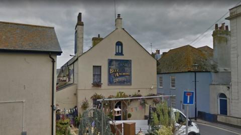 Blue Anchor pub in Teignmouth