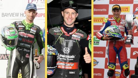 Glenn Irwin, Jonathan Rea and Andrew Irwin