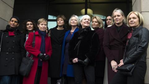 鶹Լ presenters including Mariella Frostrup (R), Kate Adie (C), Kate Silverton (C-L) and Naga Munchetty (L)