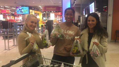 Sweet shop customers