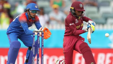 West Indies' Shemaine Campbelle hits out