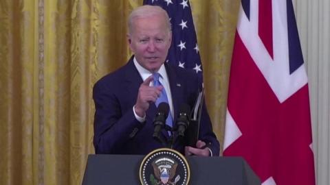 Biden speaking on Trump probe