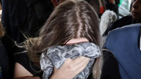 British teenager arrives at court on January 7
