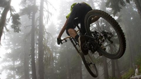 Mountain biker