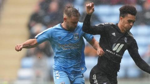 Matt Godden's tangle with Fulham defender Antonee Robinson was the key turning point of Coventry's 4-1 win on Saturday