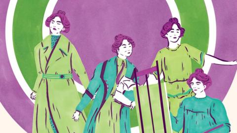 Illustration of Sylvia Pankhurst