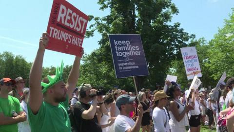 Protesters in Washington DC