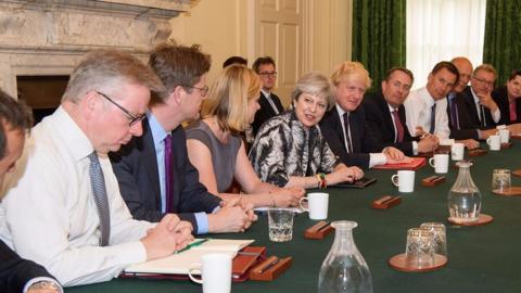 Theresa May and cabinet