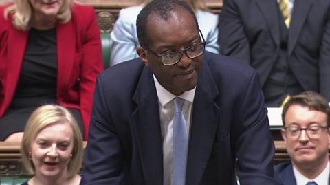 Chancellor Kwasi Kwarteng in the House of Commons