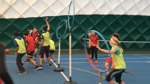Quidditch: Bangor University's Broken Broomsticks play their version of the Harry Potter game