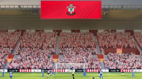 Plans to introduce standing area as part of 'red and white wall' for home fans at St Mary's Stadium