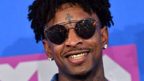 US rapper 21 Savage attends the 2018 MTV Video Music Awards at Radio City Music Hall in New York City, 20 August 2018