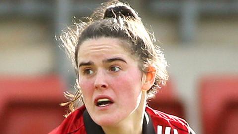 Vivienne McCormack netted twice for Bredagh against Errigal Ciaran