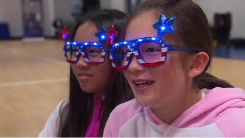 Pupils at Meghan Markle's old school in the US