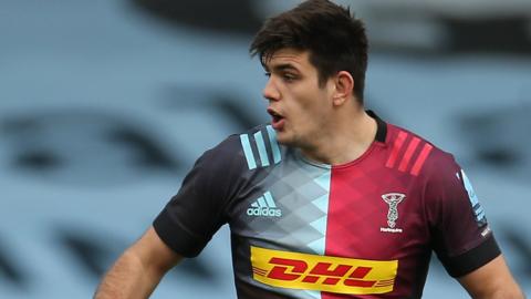 Archie White in action for Harlequins