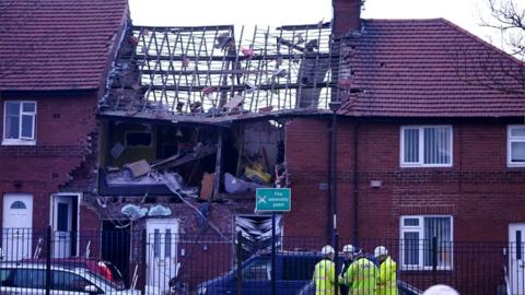 House explosion in Whickham Street, Sunderland