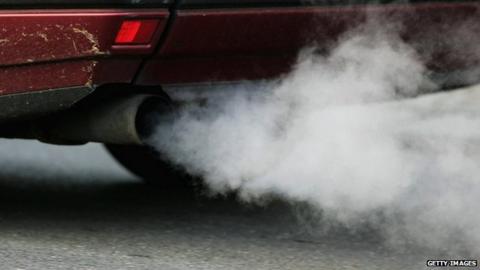 Pollution from car fumes