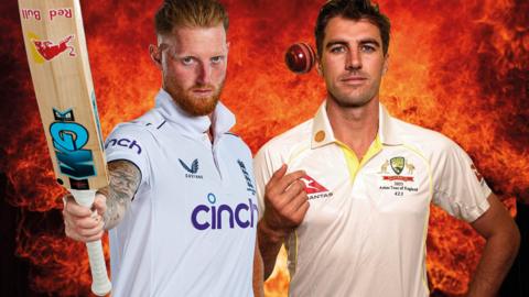 Ben Stokes and Pat Cummins