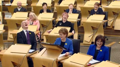 Holyrood laughter