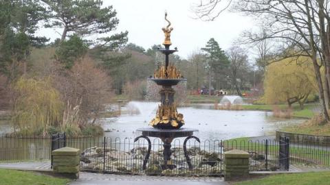 Fountain at Hesketh Park