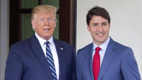 President Trump said he would do "anything" to help Canada in its rift with China.