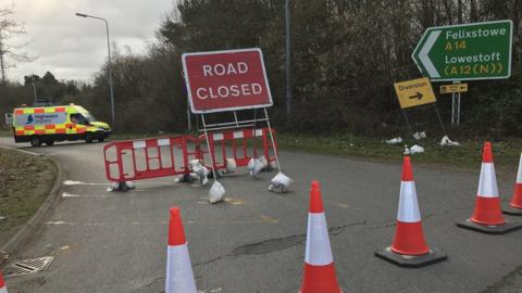 Orwell Bridge road closures