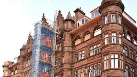 The Scottish Mutual Building in Belfast, the site of the George Best Hotel