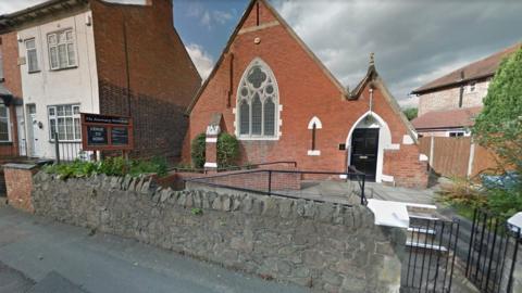 Former church building in Sanvey Lane, Aylestone