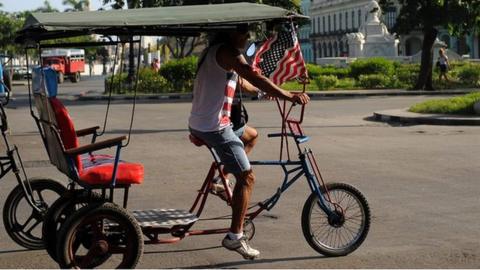 Bicycle taxi in Havana