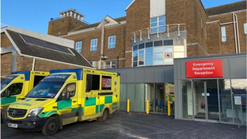 ambulances at emergency department