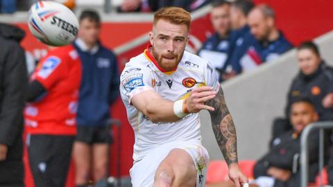 Adam Keighran in action for Catalans Dragons