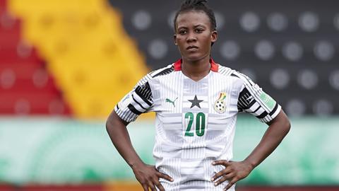 Ghana's Cecilia Nyama reacts at the Under-20 World Cup