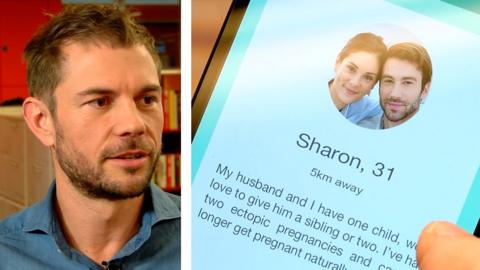 A new dating app lets people search for sperm and egg donors, surrogate mothers and lovers.