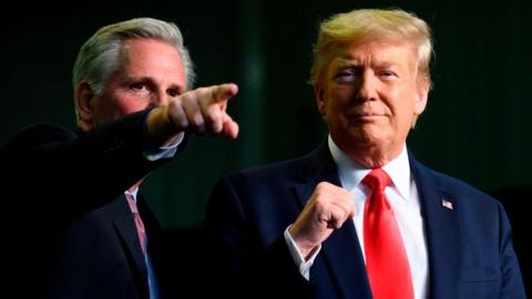 Kevin McCarthy and Donald Trump