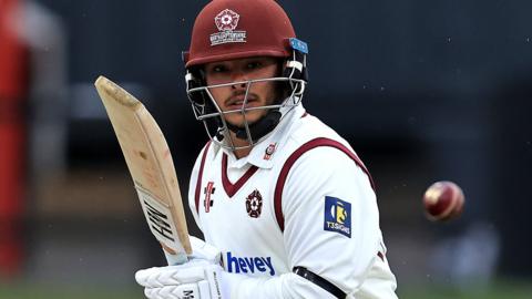 Ricardo Vasconcelos in action for Northamptonshire