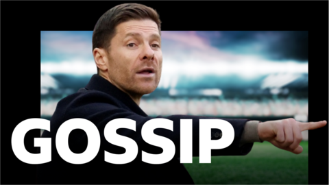 Xabi Alonso and the BBC Sport Gossip logo