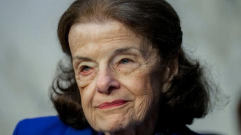 Senator Dianne Feinstein pictured in 2023