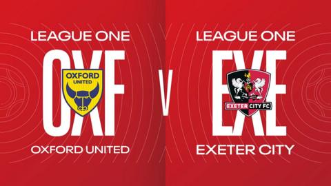 Oxford United v Exeter City graphic