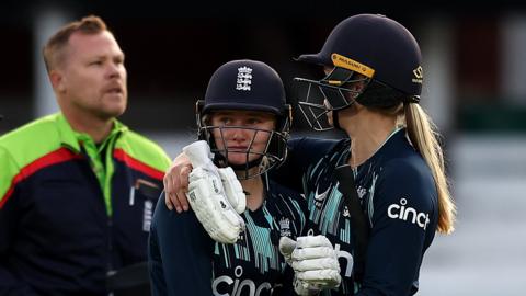 England batters Charlie Dean and Freya Davies