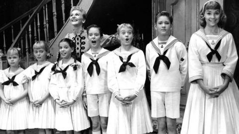 Mary Martin and the child cast