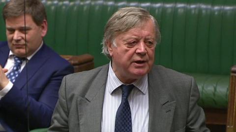 Ken Clarke speaking in the Commons