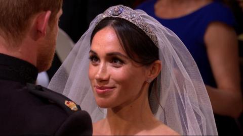 Meghan in veil