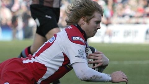 Jack Adams in action for Gloucester