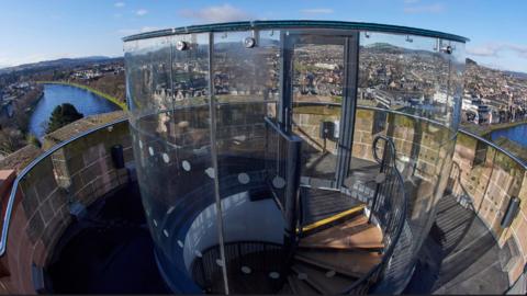 New viewpoint at Inverness Castle