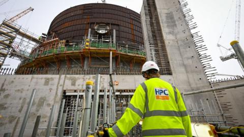 Construction of Hinkley Point C in Somerset